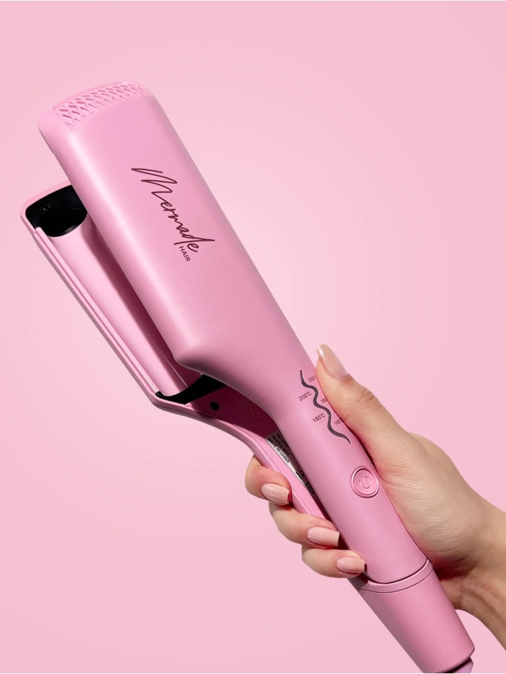 Mermade Hair The Double Waver 25mm 1” Mini Barrels in Pink - New!